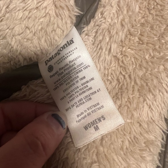 Reversible Patagonia Sherpa Zip-up Vest Size Medium - Picture 5 of 5